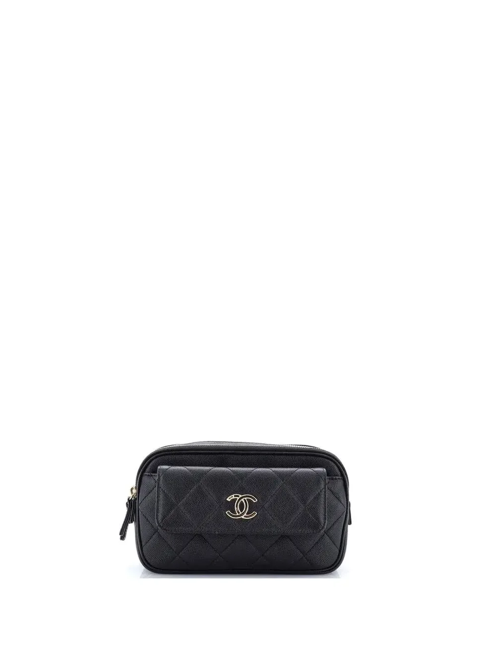 Chanel In & Out Belt Bag Quilted Caviar #242410C45B